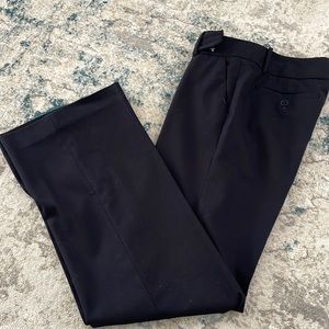 Zara solid dark blue trousers. Low rise. Size 6